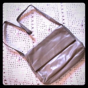 VINTAGE Halston Heritage Dove Gray Shoulder Bag